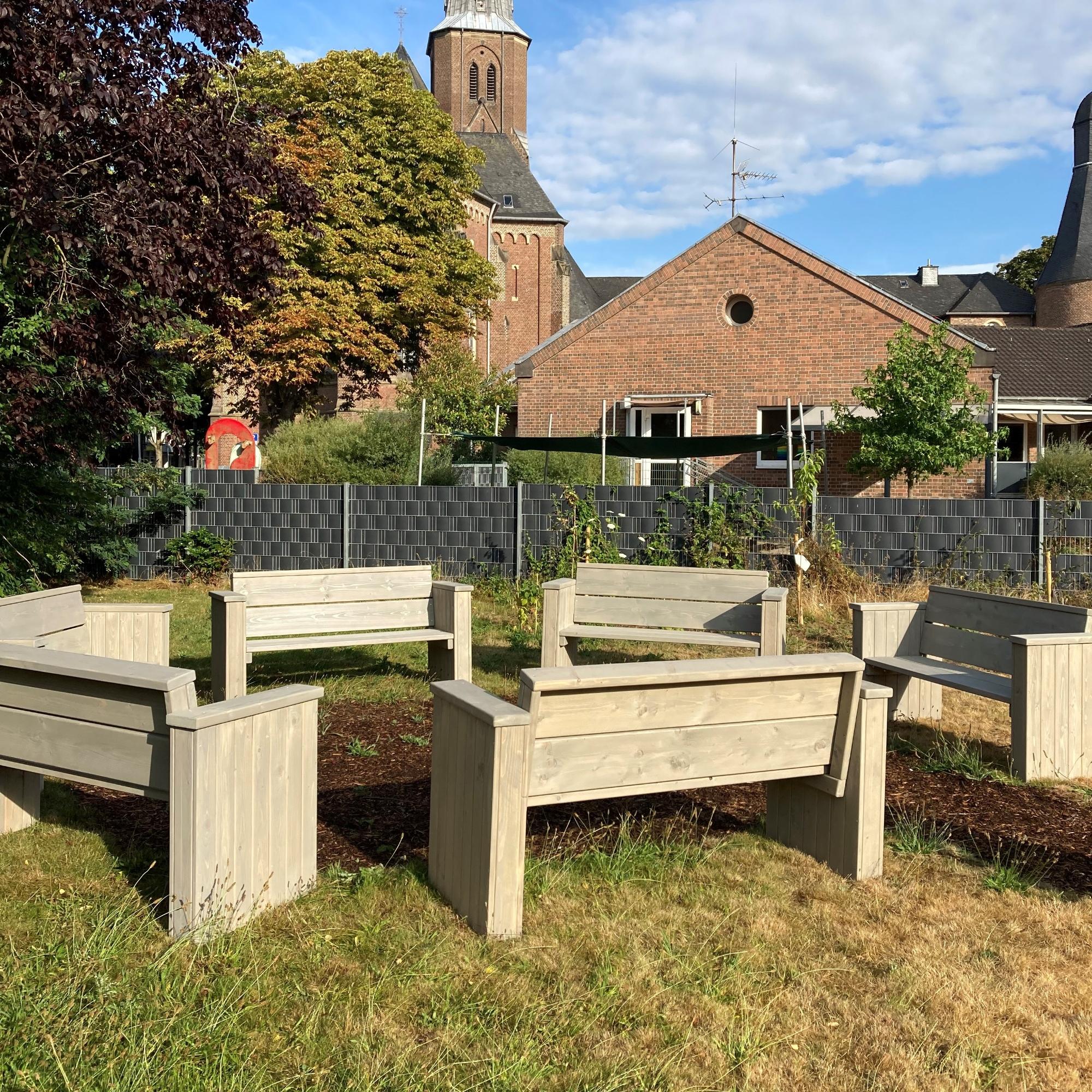 Sitzecke im Gemeinschaftsgarten