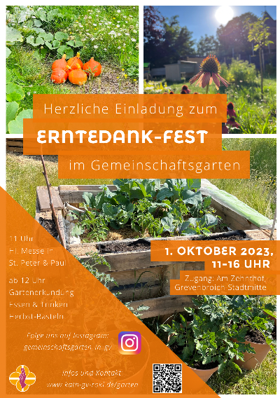 Erntedank 2023 im Gemeinschaftsgarten