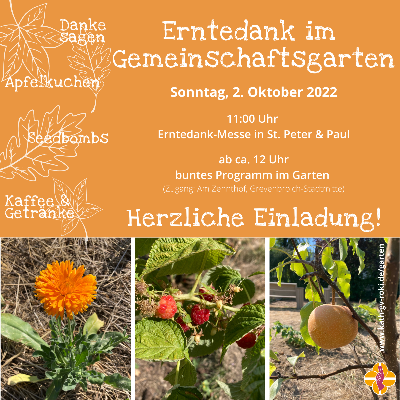 Erntedank 2022 im Gemeinschaftsgarten