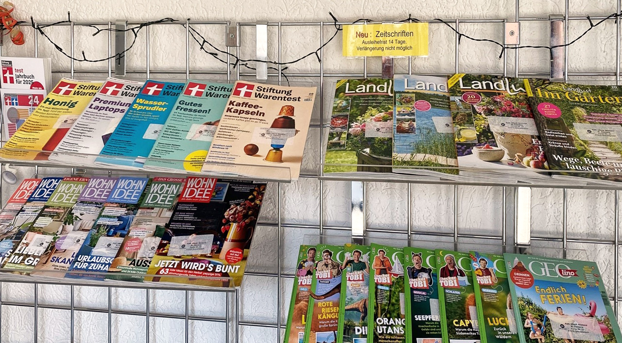 Neue Zeitschriften-Abos ab September (c) Bücherei St. Clemens Neue Zeitschriften-Abos ab September