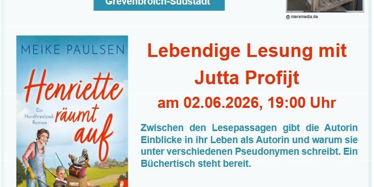 Lebendige Lesung mit Jutta Profijt