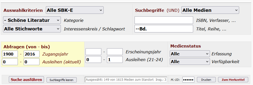 Beispiel - Ermitteln Makulier-Kandidaten SL