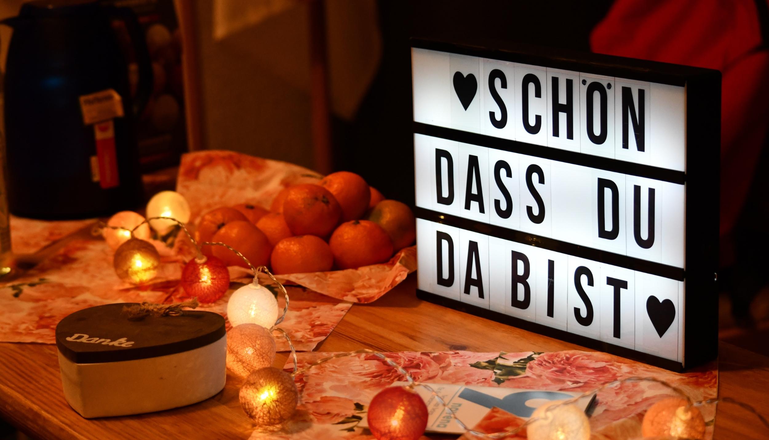 Schön, dass du da bist