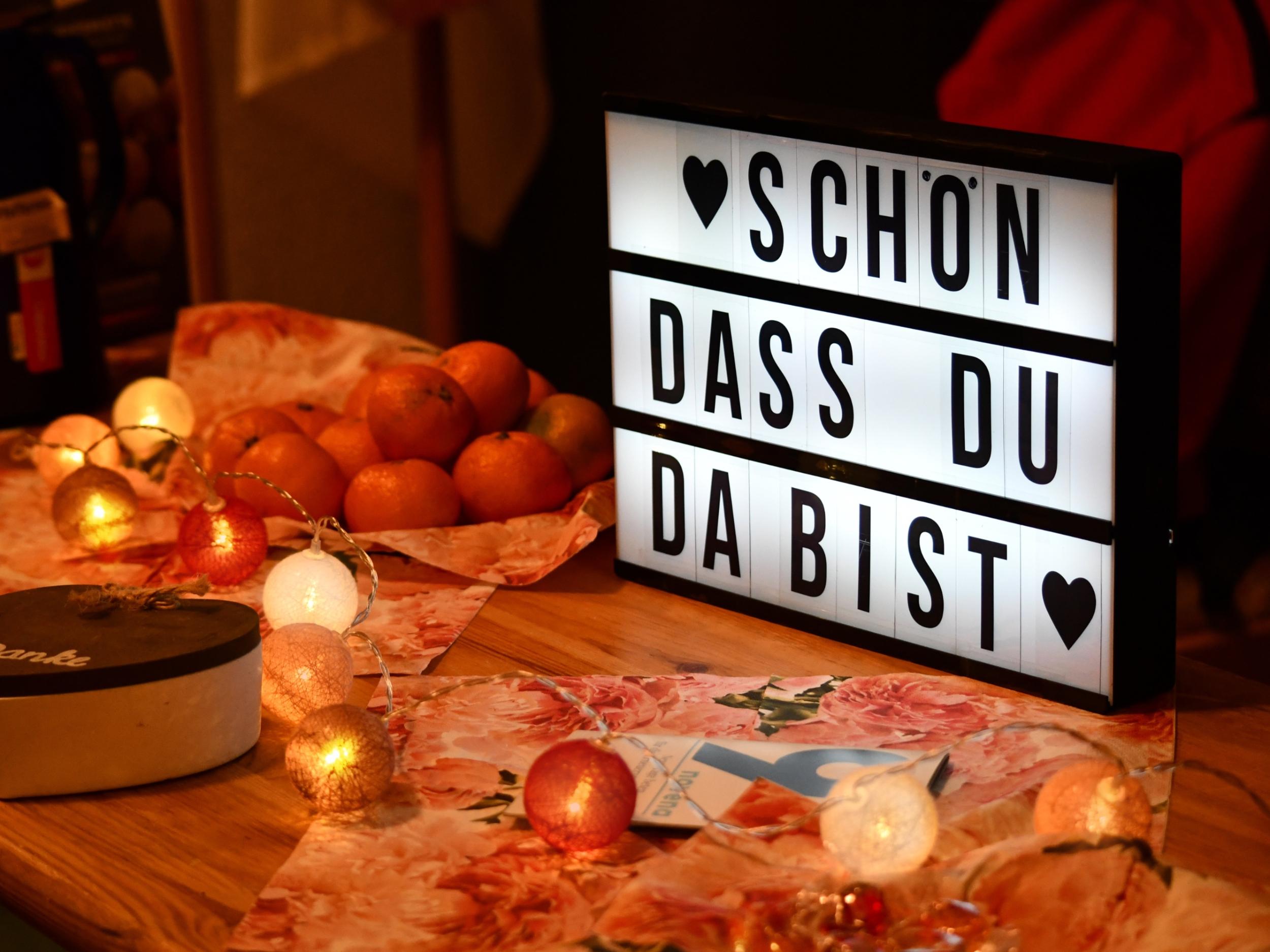 Schön, dass du da bist