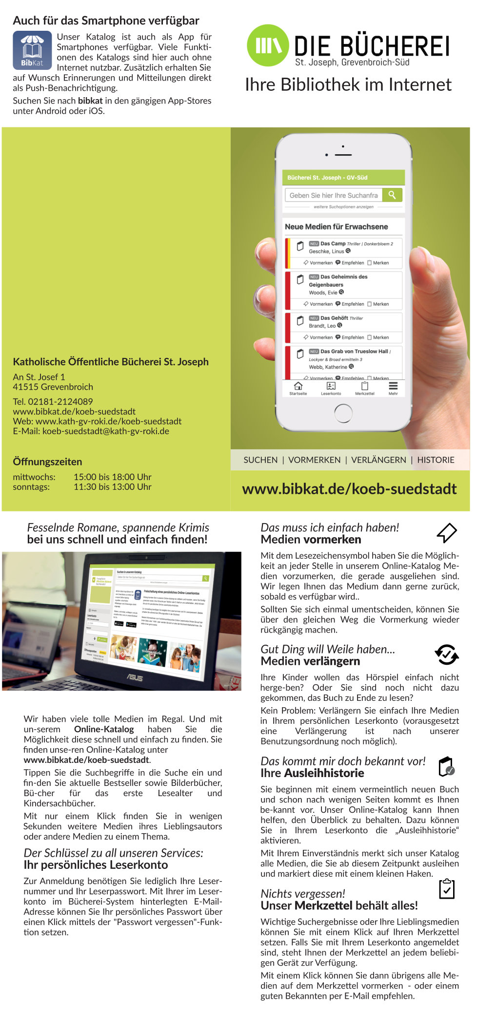 Onlinekatalog Flyer